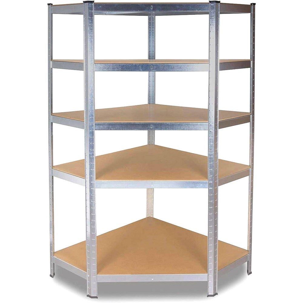 Regał Magazynowy Topeshop Narożny Metalowy GC9040 MDF 875kg 40x90x180 cm