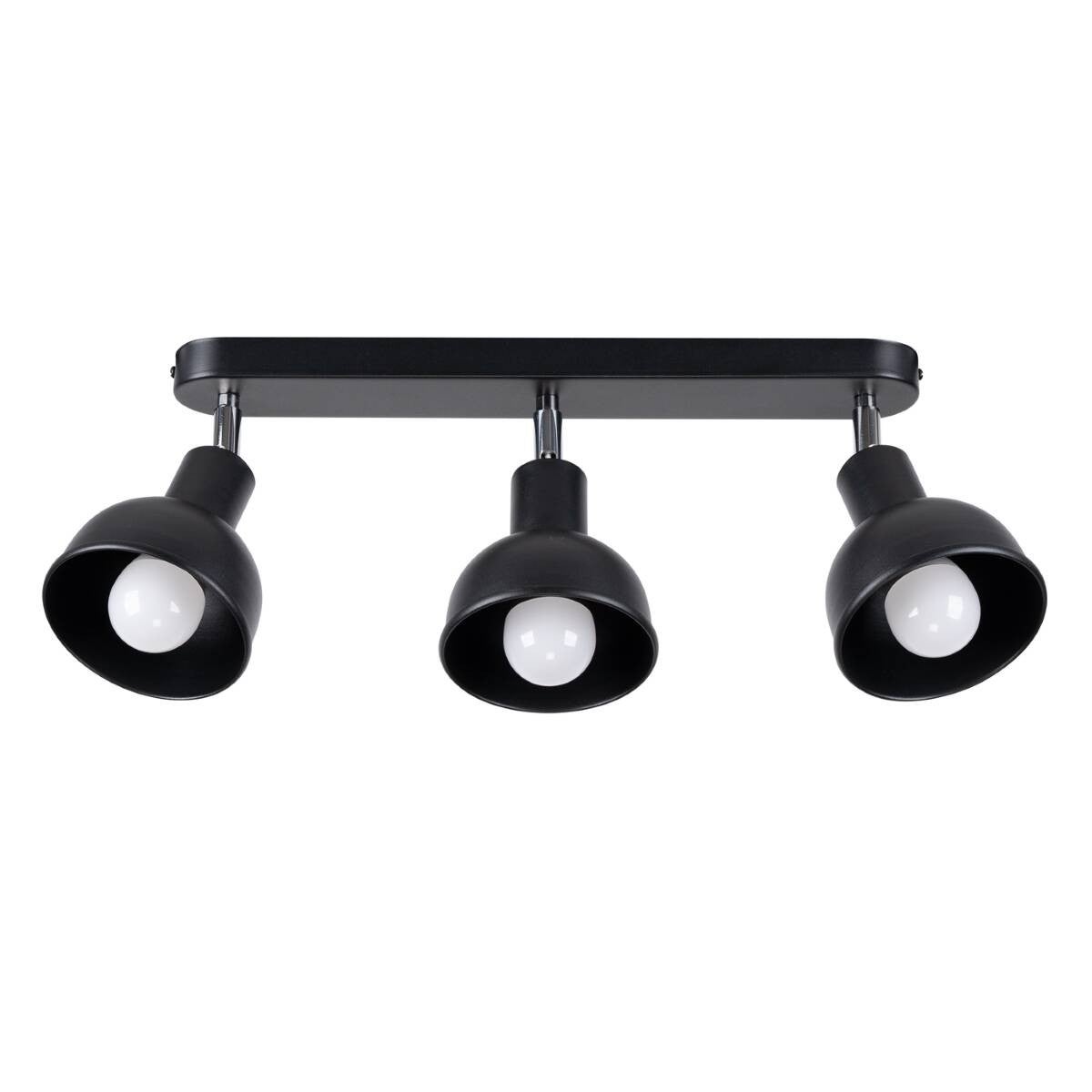 Lampa sufitowa wisząca Elba czarna 3xE27x15W minimalistyczna wym: 18,5 x 24 x 59 cm metal Sollux Lighting