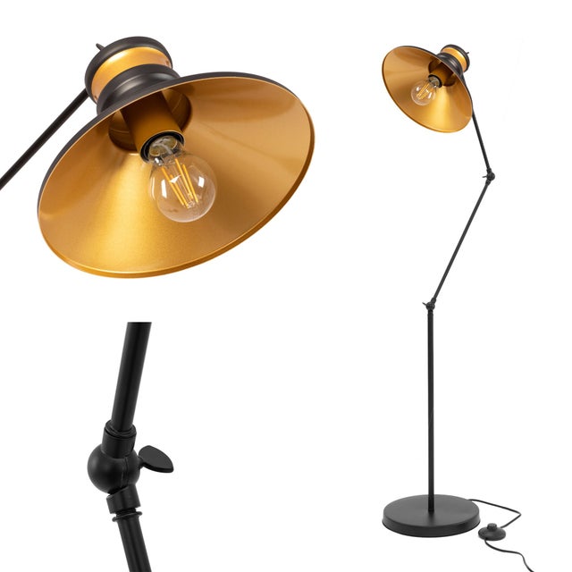 Lampa Stojąca Podłogowa Toolight App542-1F Asti B Czarny