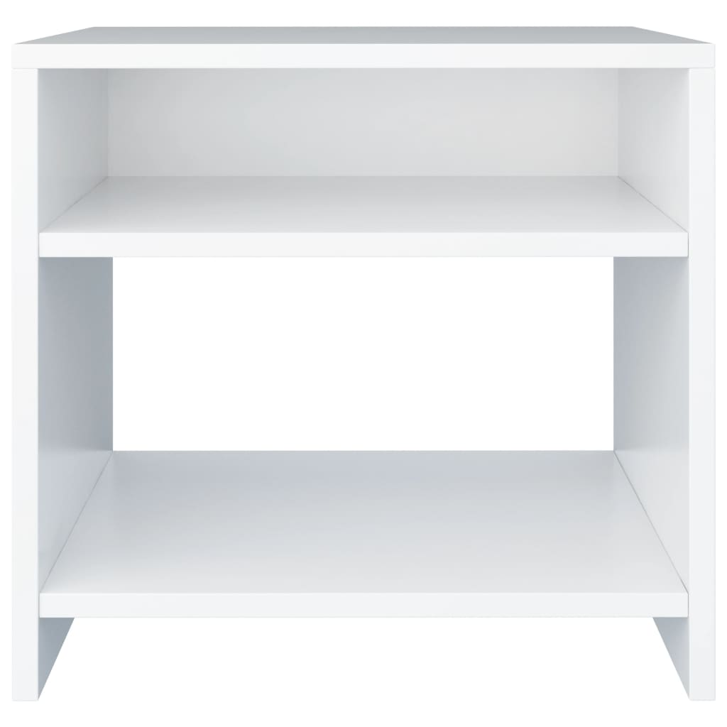 Mesita de noche madera blanco 40x30x40 cm Unico / Blanco - 4