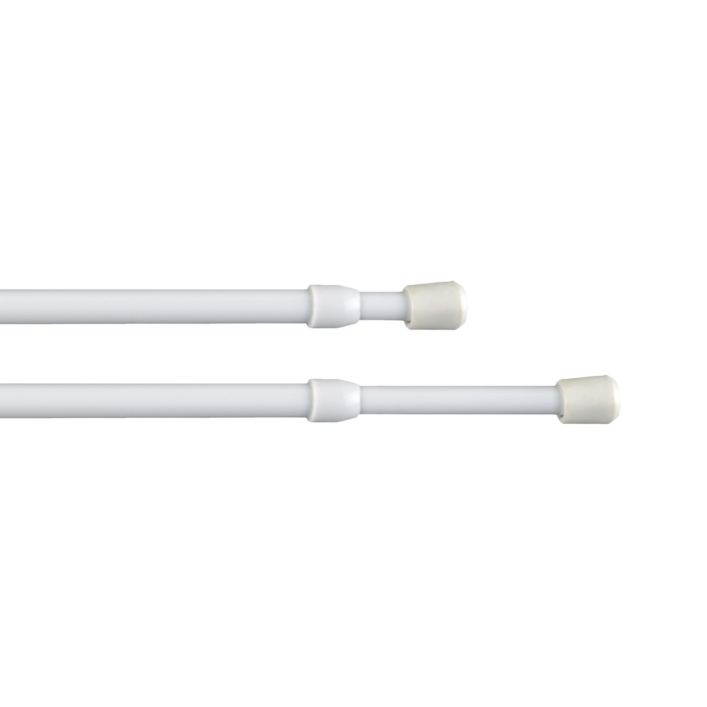 CINTACOR Barre De Vitrage Extensible DUO Doré - Tringle à Rideaux Sans Percage 50-80cm, Diamètre 9mm, Installation Facile Par Pression Ou Crochets, 1 Unité