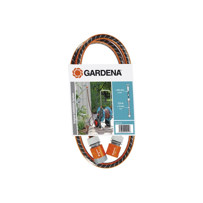 Gardena Set 5 Raccordi Rapidi Per Tubo Da Giardino – Attacchi 1/2" E 5/8" – Sistema A Innesto Per Irrigatori E Accessori (18270-81)