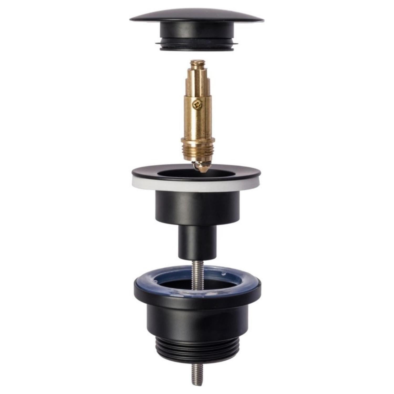 Siphon Lavabo Noir Avec Universelle Bonde De Lavabo Pop-Up - 6