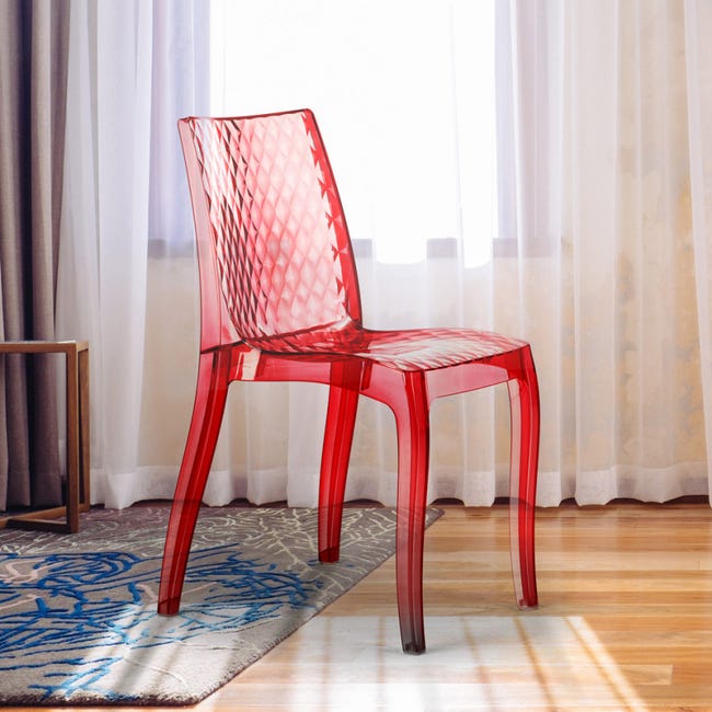 Chair Sedia Rossa Calligaris Calligaris Sedie Rosse Trasparenti