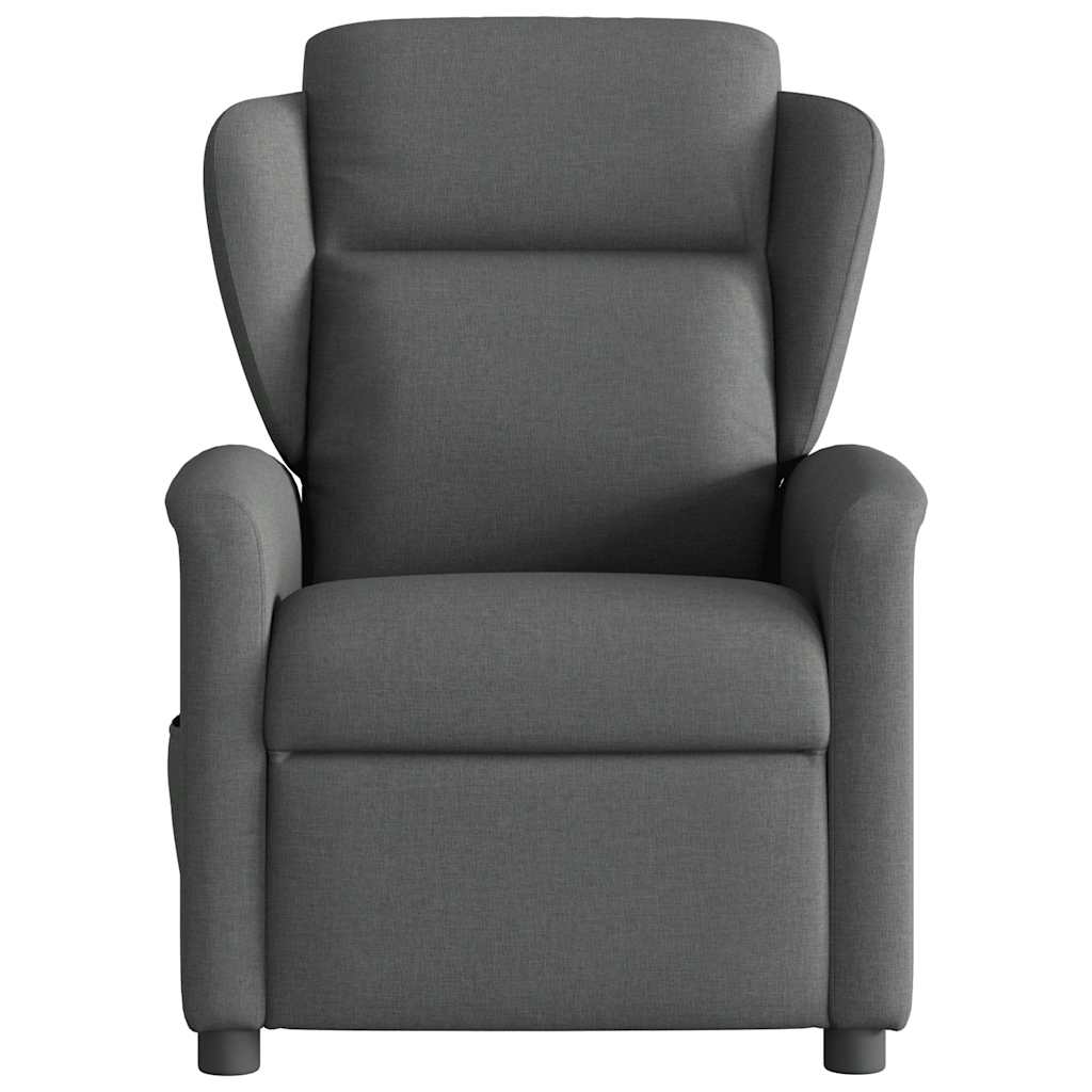 Fauteuil inclinable de massage | Fauteuil de relaxation | Chaise de relaxation électrique gris foncé tissu CFW675074 - 5