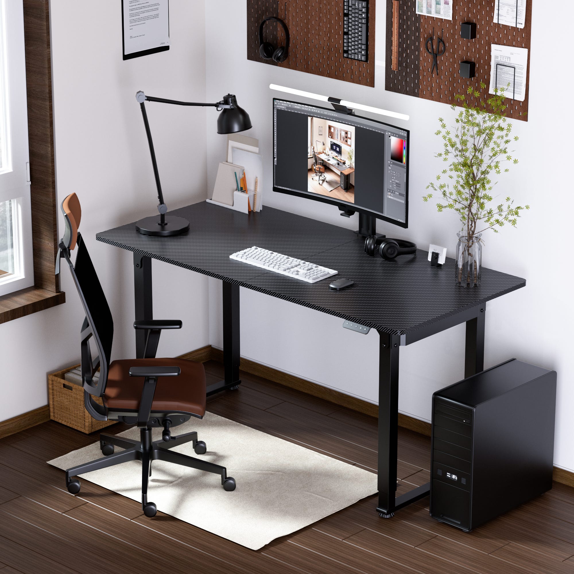 GIANTEX Scrivania Portatile Regolabile in Altezza con Ripiano e Anta, Standing Desk con Ruote, Piano Inclinabile e Barra Anticaduta, Scrivania Mobile per Aula, Chiesa, Casa e Ufficio, Nero (Nero GIANTEX Scrivania Portatile Regolabile in Altezza con Ripiano e Anta, Standing Desk con Ruote, Piano Inclinabile e Barra Anticaduta, Scrivania Mobile per Aula, Chiesa, Casa e Ufficio, Nero (Nero