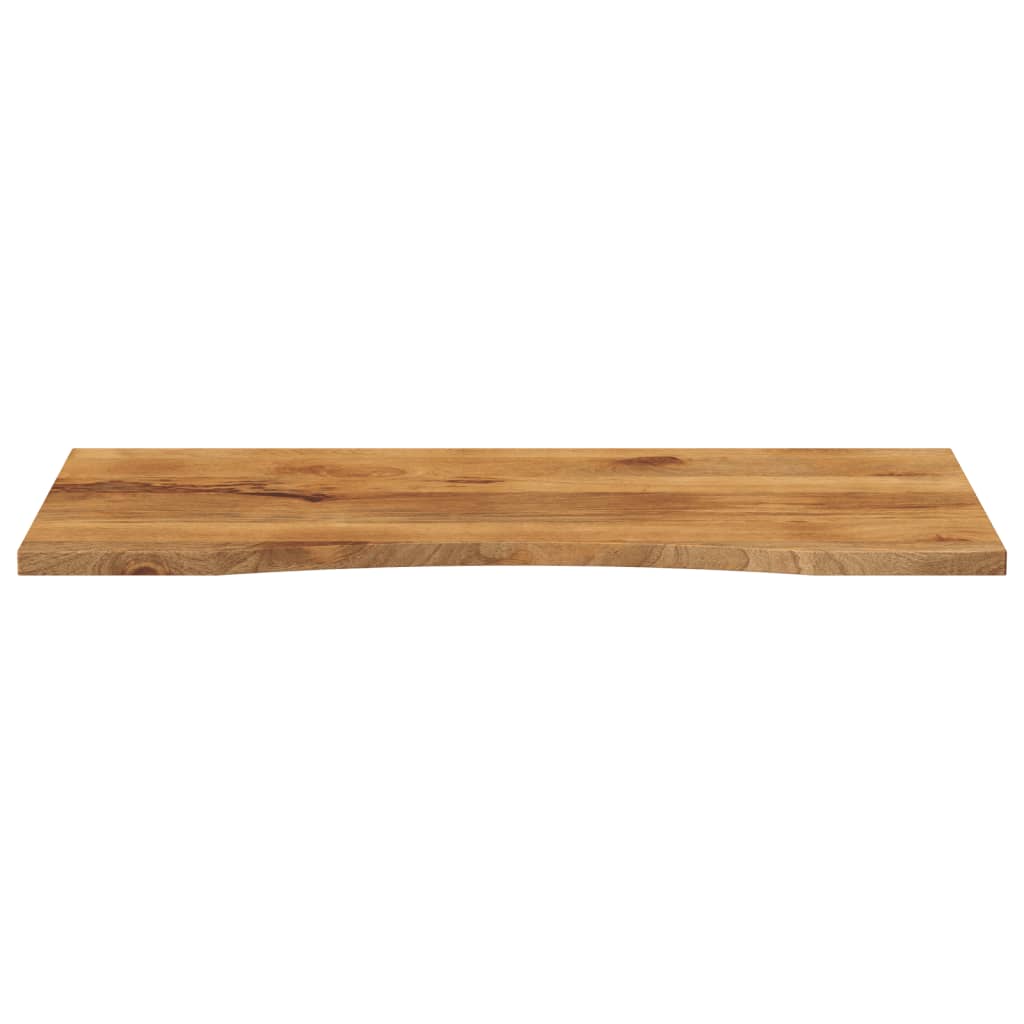 Dessus de bureau avec courbe 110x50x2,5 cm manguier massif brut - COMFORTXL - 3