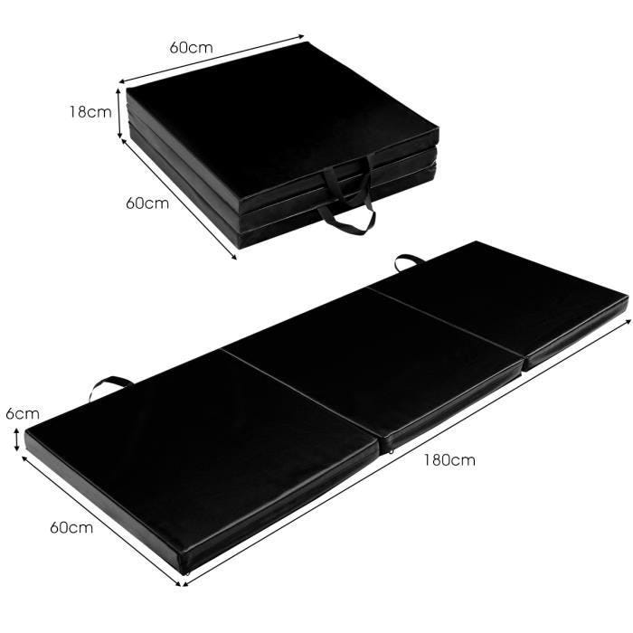 Tappetino Yoga Pieghevole 180x60x5 Cm - Imbottitura EPE, Con Cerniera E Maniglie, Per Casa E Palestra - Foto 14