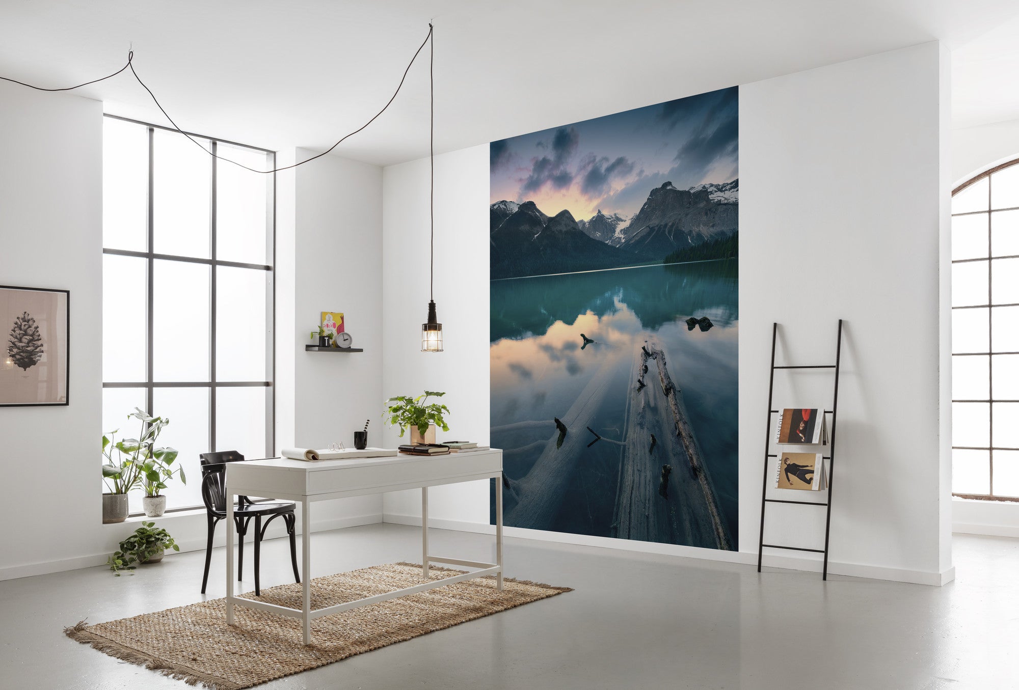 Fototapeta krajobraz górski niebieskimIszarym - 200 x 280 cm - SANDERS &amp; SANDERS