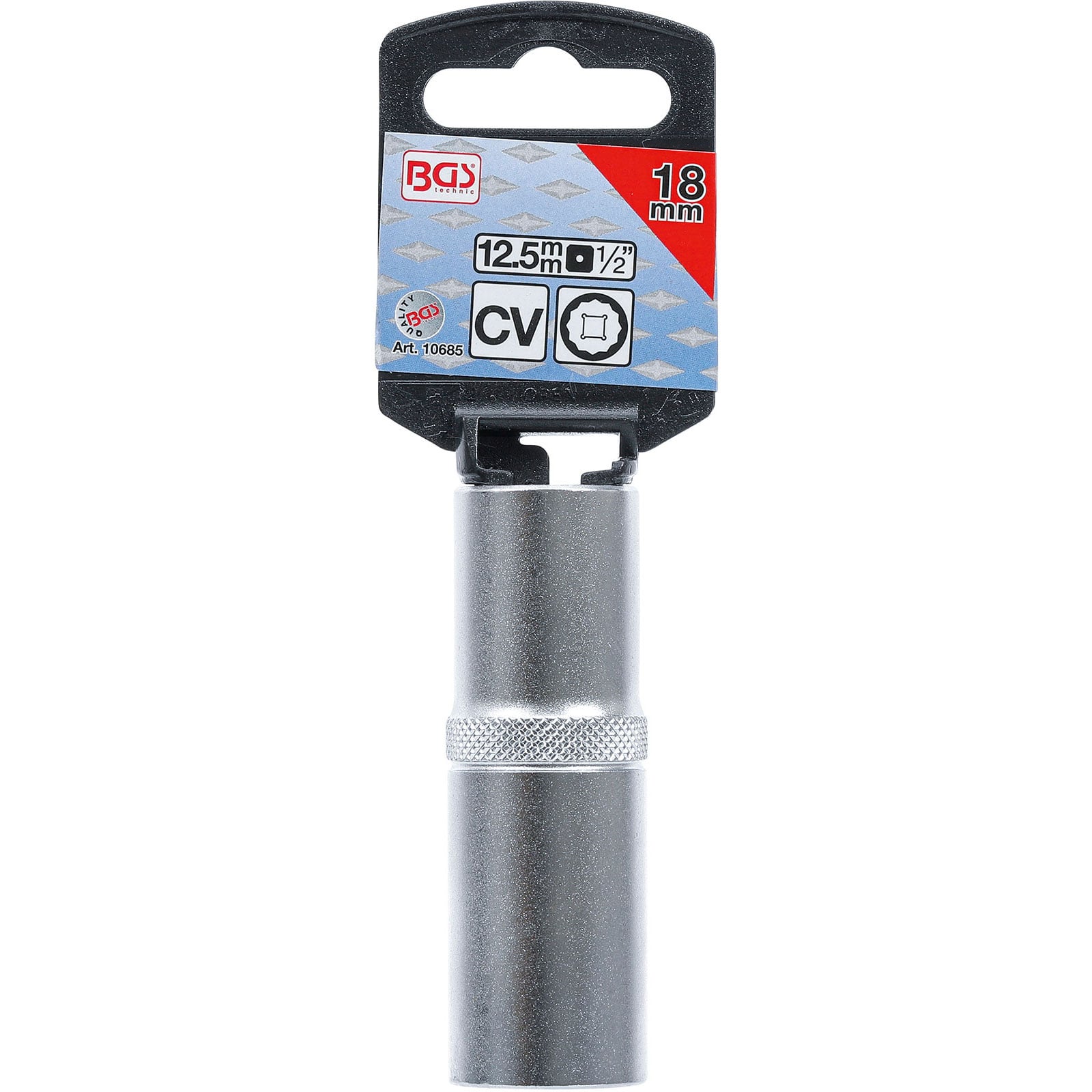 Douille pour clé, douze pans, longue | 12,5 mm (1/2