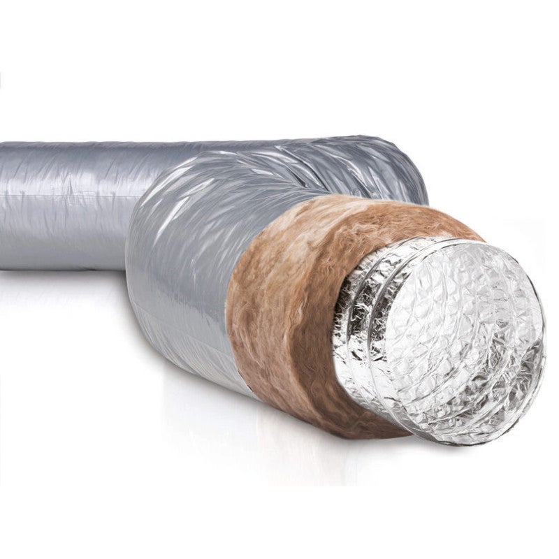 Gaine flexible aluminium isolé à armature renforcé HELIX longueur 10 ...