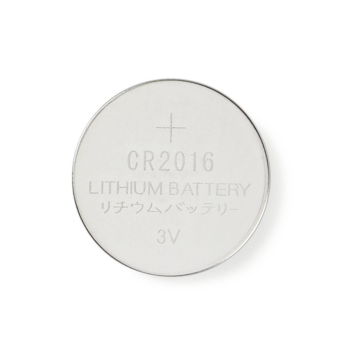NEDIS Pile-Bouton au Lithium CR2016 3 V 5 pièces Blister - 2