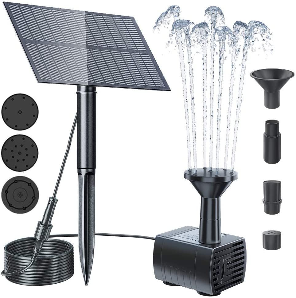 Replacement Water Pump For ASC Solar Fountain Kits - 6-12V, 250 LPH, Brushless, Submersible