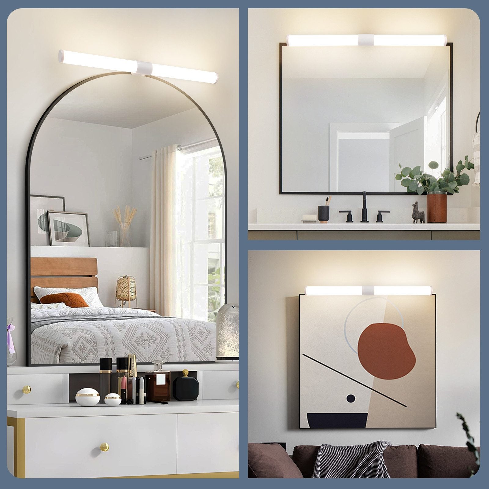 NETTLIFE Oświetlenie Lustra Łazienkowego LED 40cm 6W IP44 4000K - 7