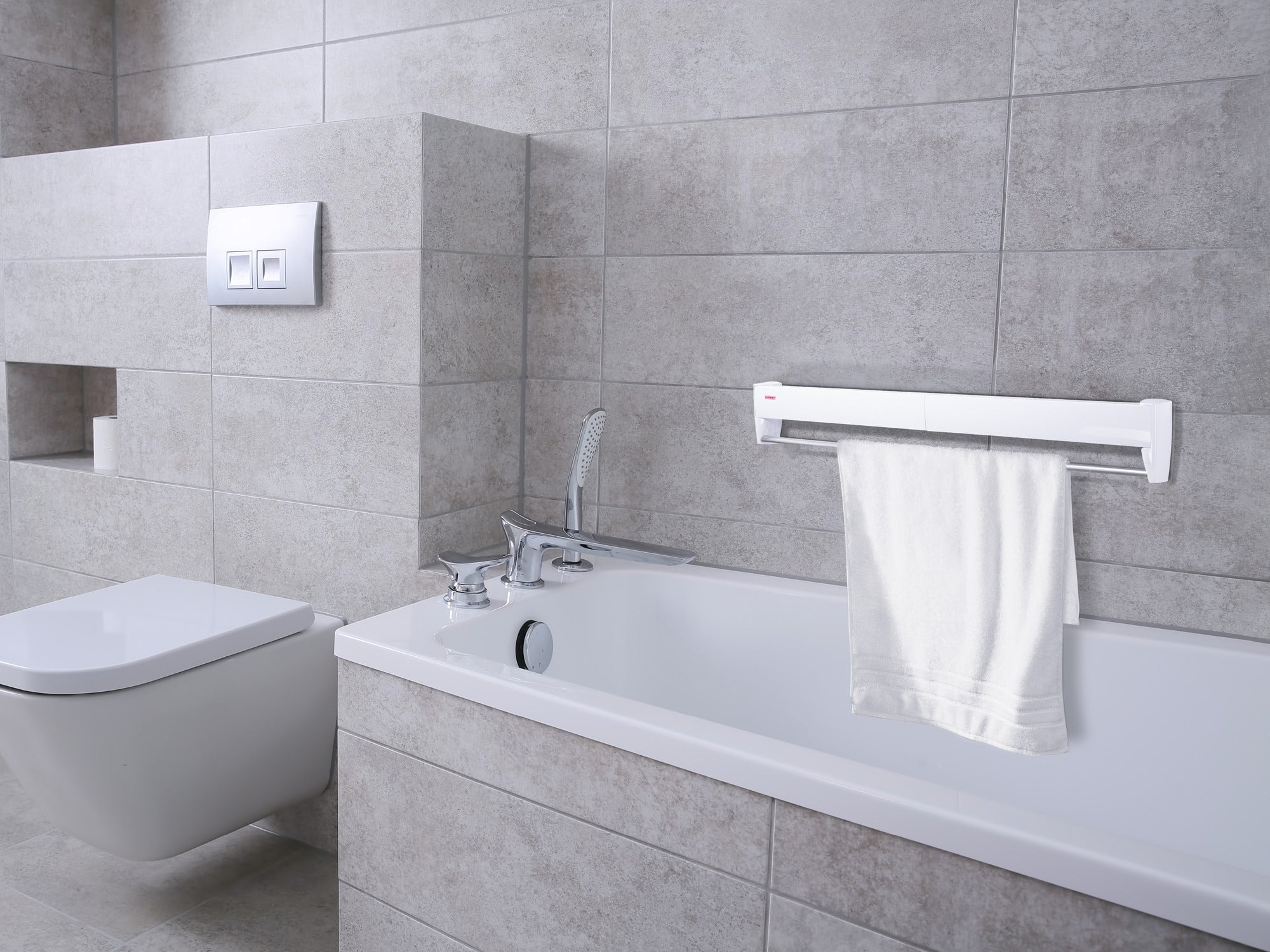 Étendoir mural extensible 8 barres Telegant Plus 81, 8,1 m d'étendage - 6