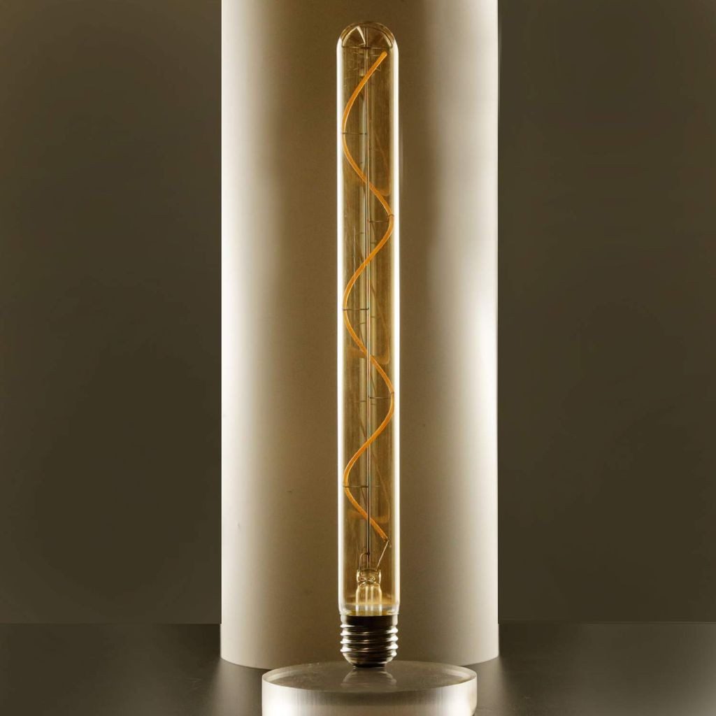 ZMH Ampoule LED E27 style vintage tubulaire 300 mm dorée pour maison et café - 7