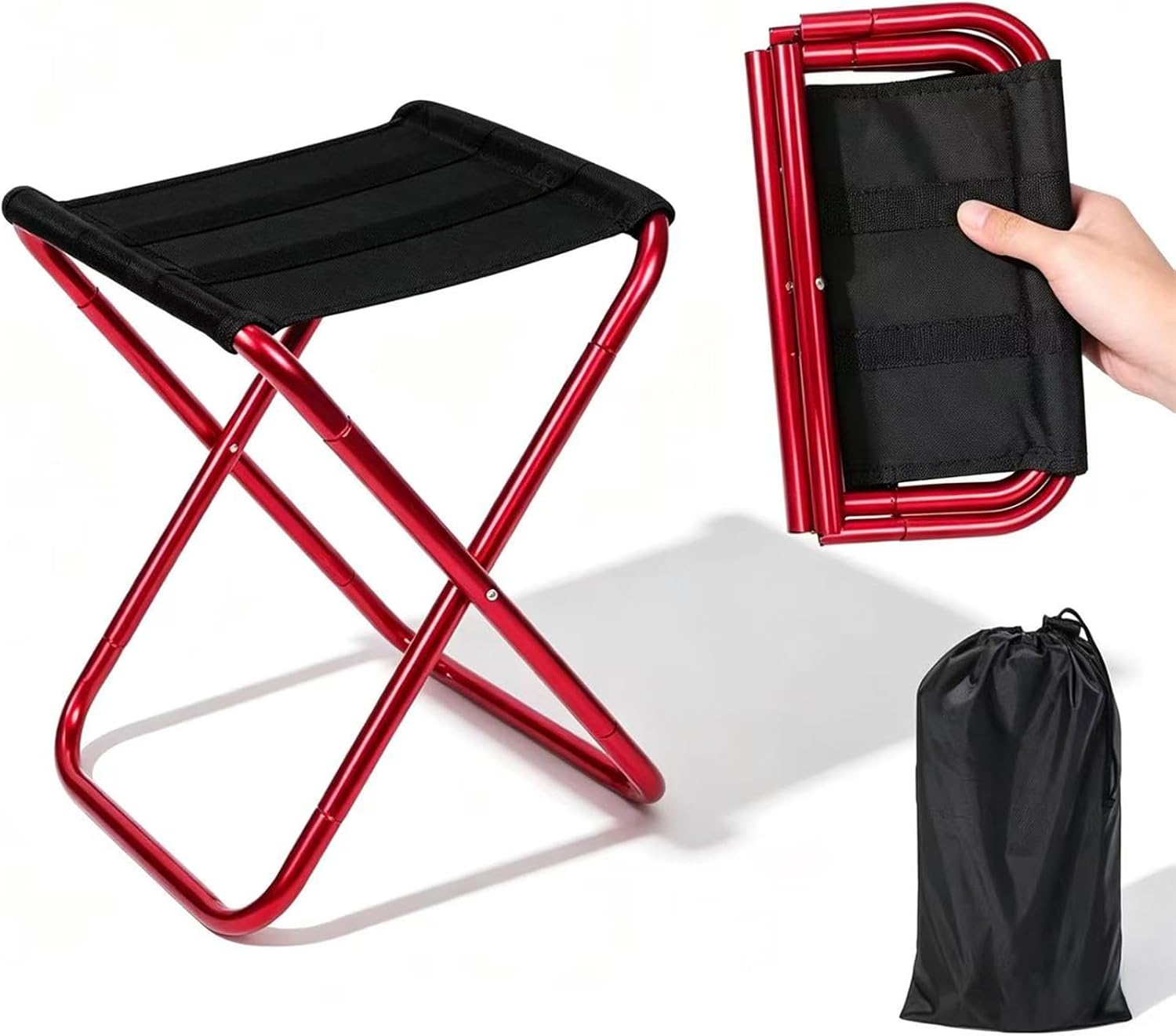 Barraca de camping portátil e flexível, 24 × 22 × 28 cm, vermelha, 1 ...