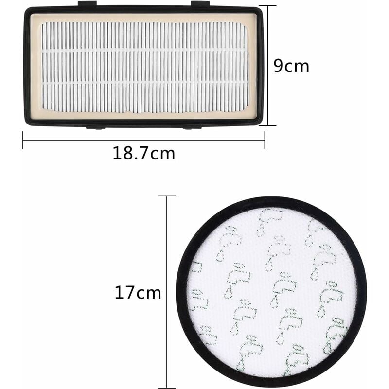 Kit filtres HEPA pour Rowenta X-Trem Power Cyclonic RO6984EA RO6941EA RO6963EA... (Modèle RO69XX) Aspirateurs, Filtre de Rechange Accessoires ZR006001 - 2