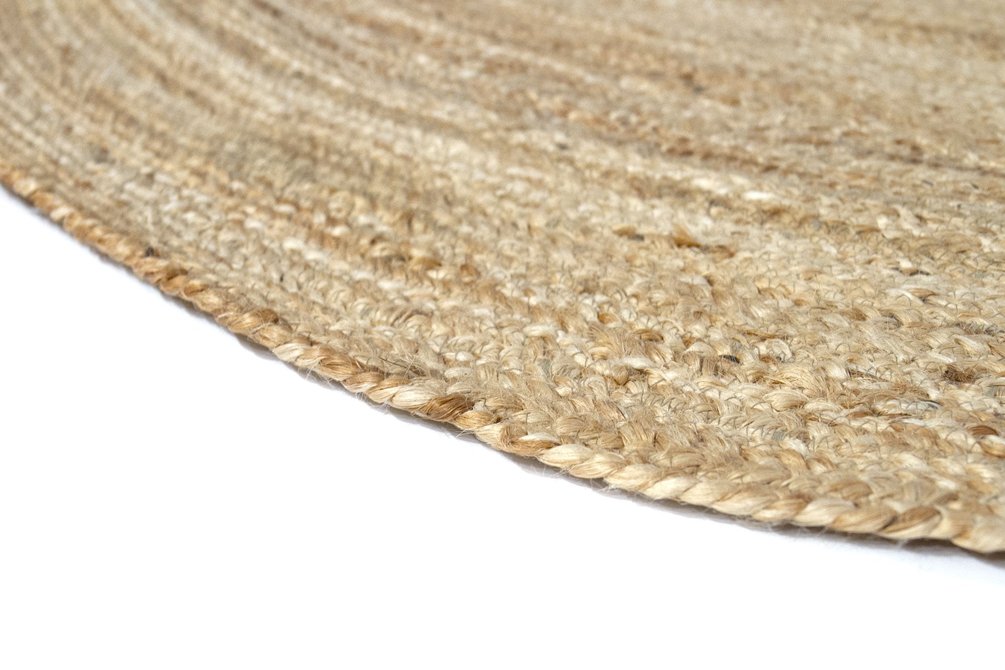 Tapis rond en jute naturel ALHAMBRA 100x100 cm - Tapis de salon, chambre et salle familiale - 6