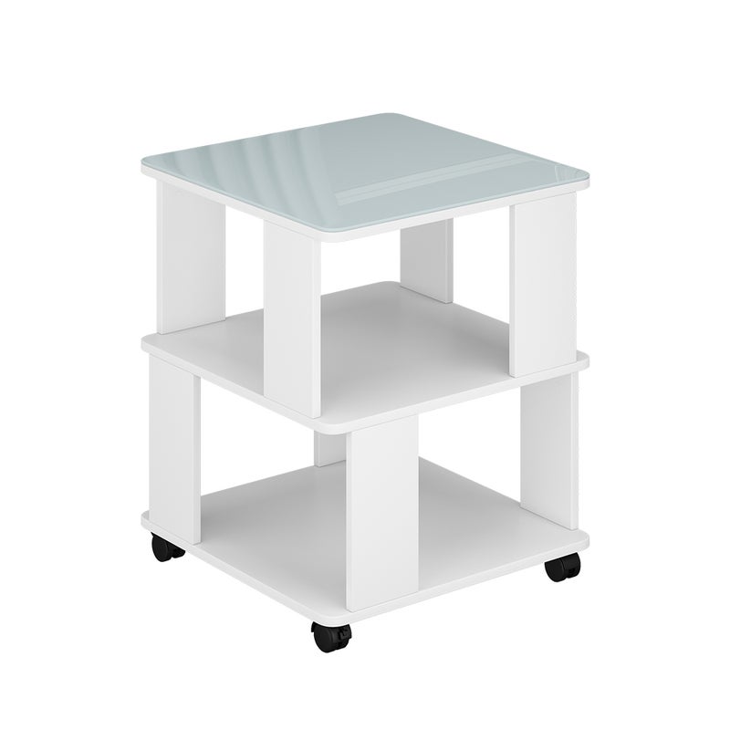 Vicco Stolik kawowy Velito, Biały, 50 x 50 cm