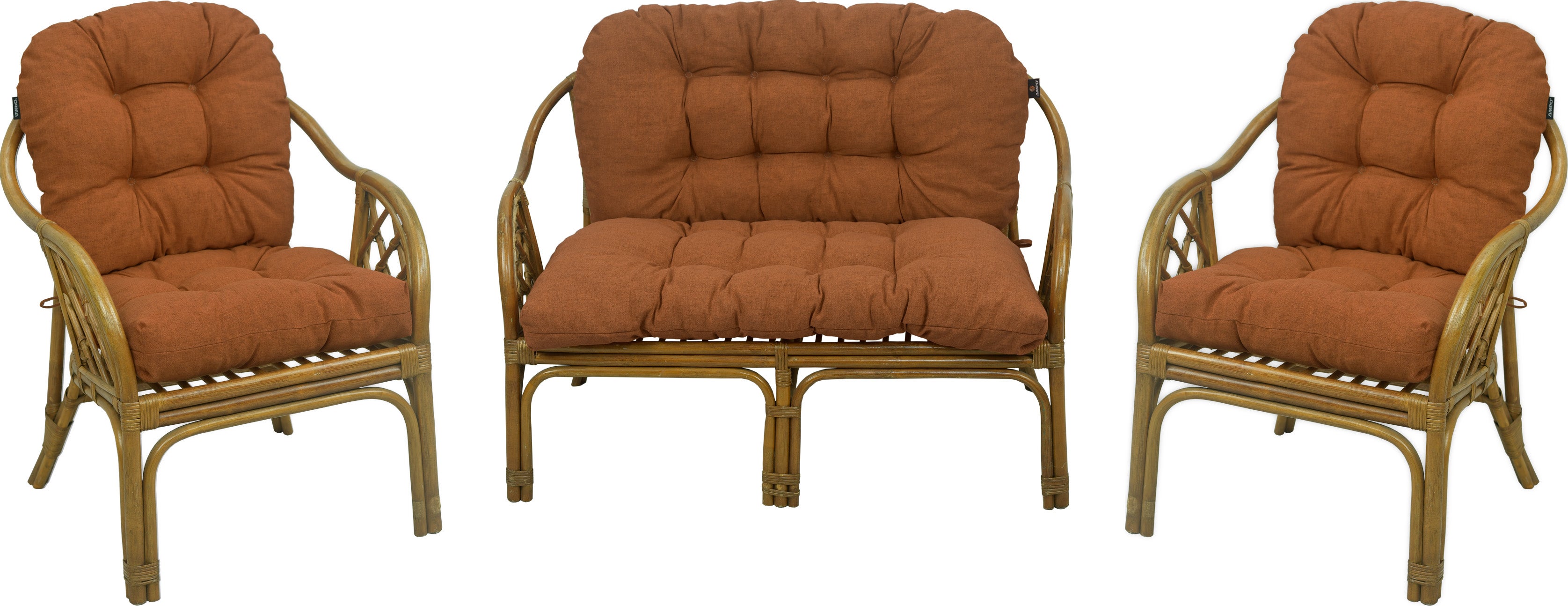 Poduszki na meble rattanowe AMPO komplet koniak 1 kpl.