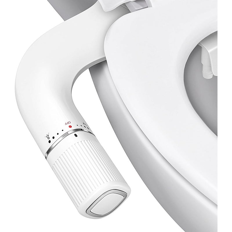Bidet pośladkowy - podwójna dysza z regulowanym ciśnieniem wody - samoczyszczący, 1 szt., biały