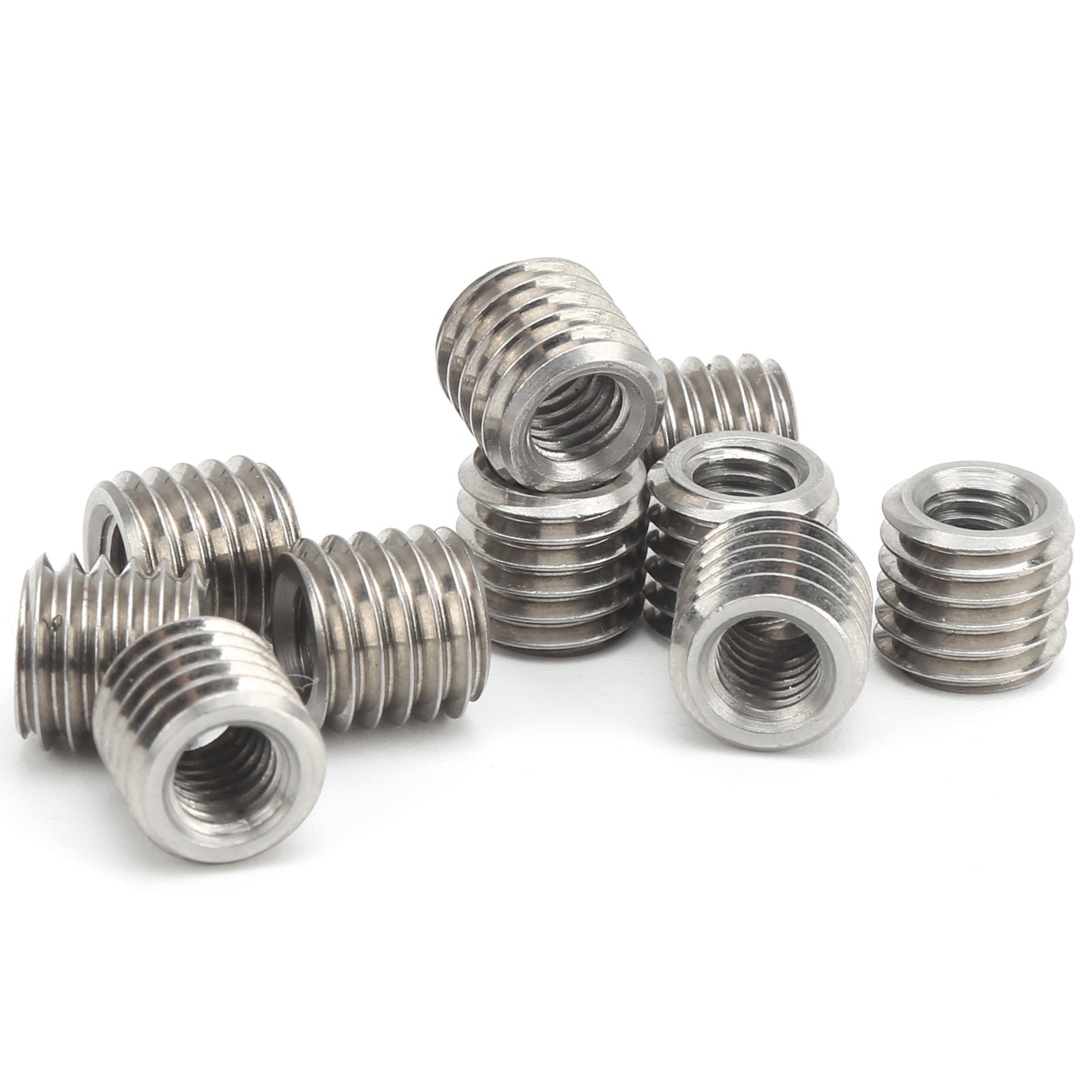 10 pezzi inserti filettati maschio femmina riduttore dado in acciaio inossidabile strumento di riparazione fissaggio - 3