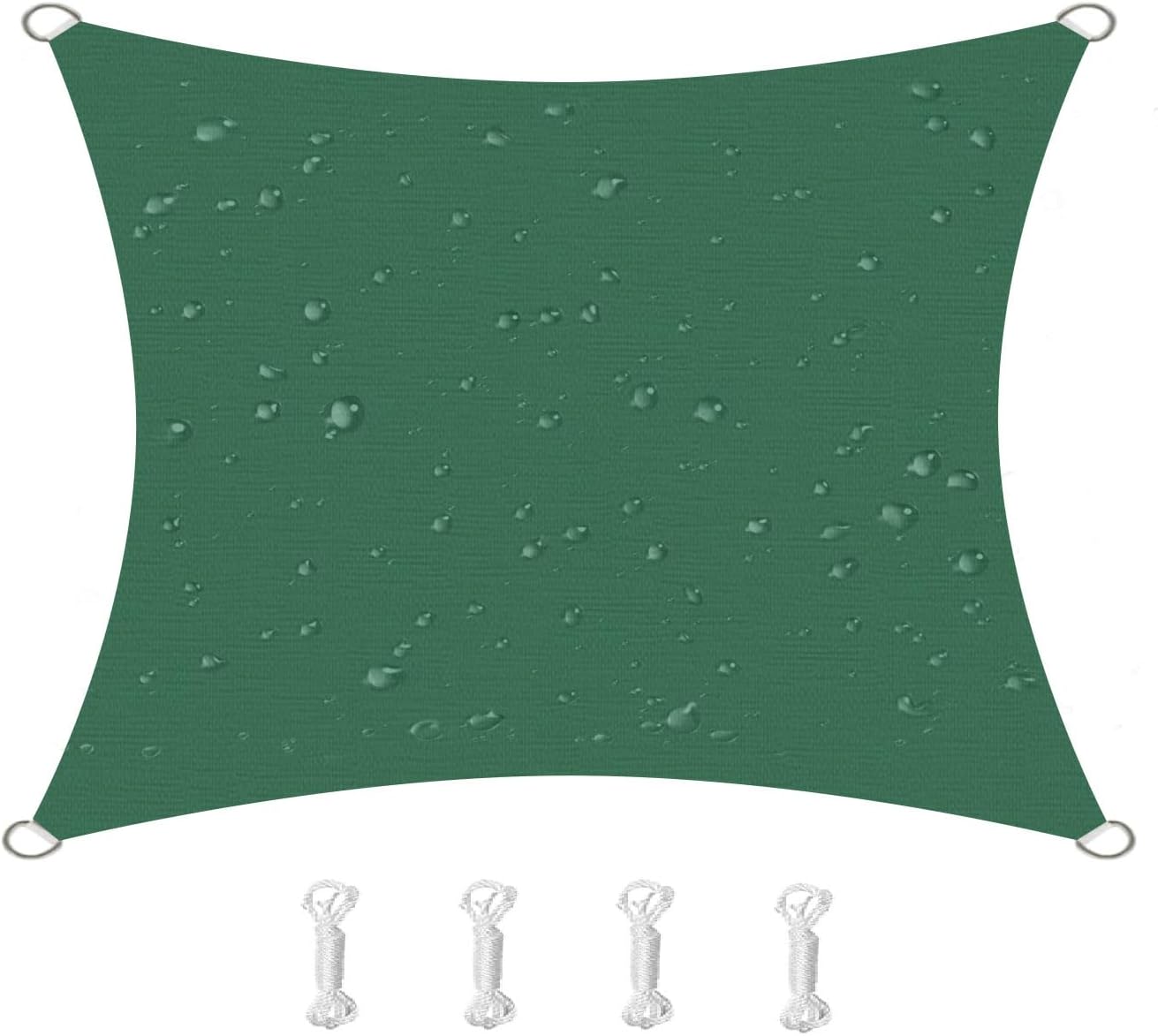 Żagiel przeciwsłoneczny kwadratowy, wodoodporny, wiatroodporny, odporny na promieniowanie UV, odpowiedni na podwórko, do ogrodu, na taras, 3x3 m, cie