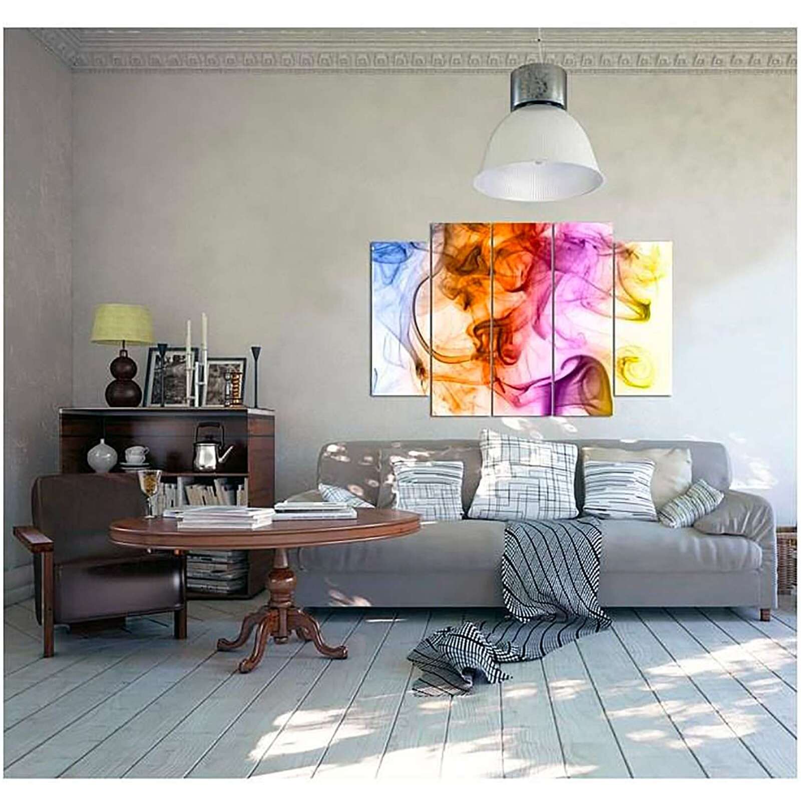 Tableau la fumée de couleur abstraction - 150 x 100 cm - 3