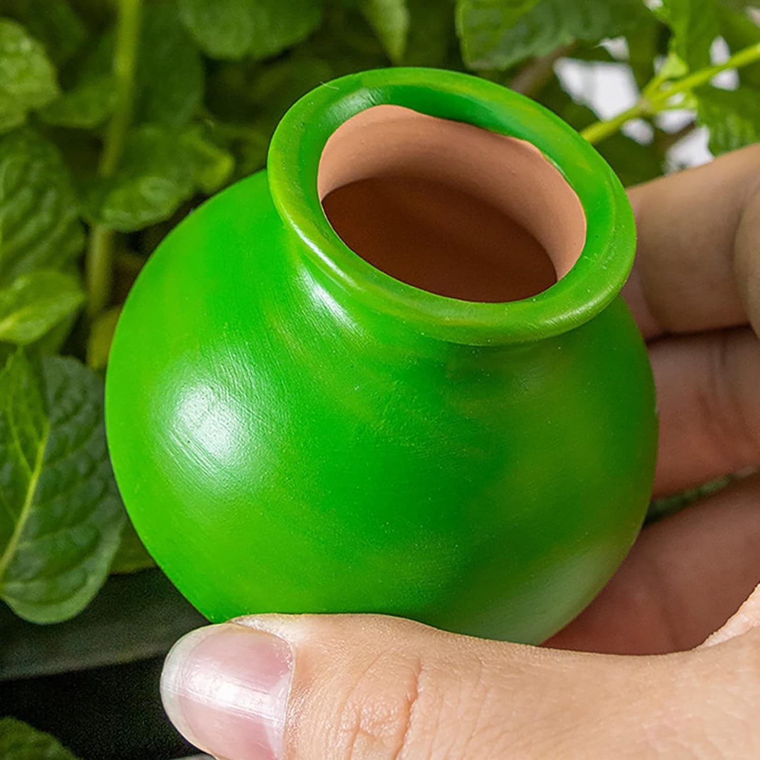 Lot de 4 goutteurs d’eau en céramique–Système d’irrigation goutte-à-goutte automatique pour plantes en pot–Arrosage décoratif pour intérieur/extérieur - 8