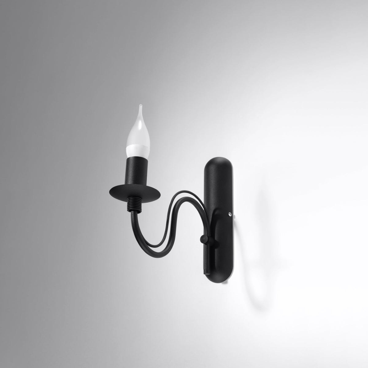 Kinkiet VIVOW czarny LED 4000K - 6x25x25cm Sollux