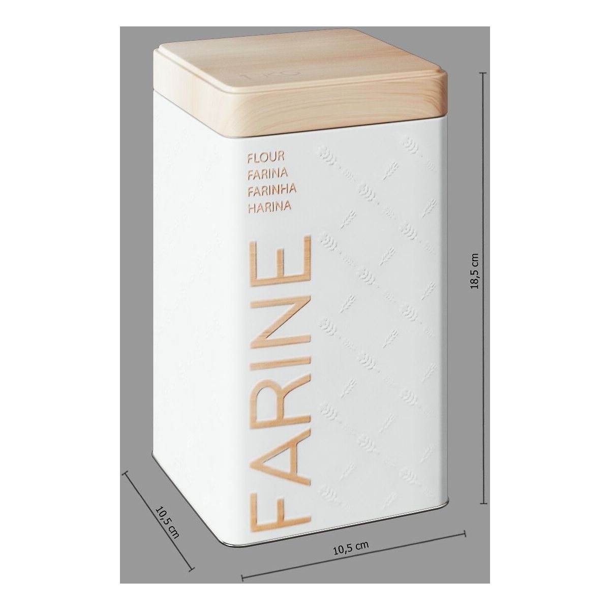 Boîte alimentaire FIVE Farine Scandi ED BR6 métal - 4