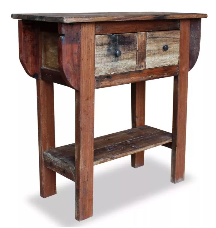 Lot De 2 Consoles Murales En Bois Hêtre Pour étagère D'angle - Dimensions Variables - Neuf