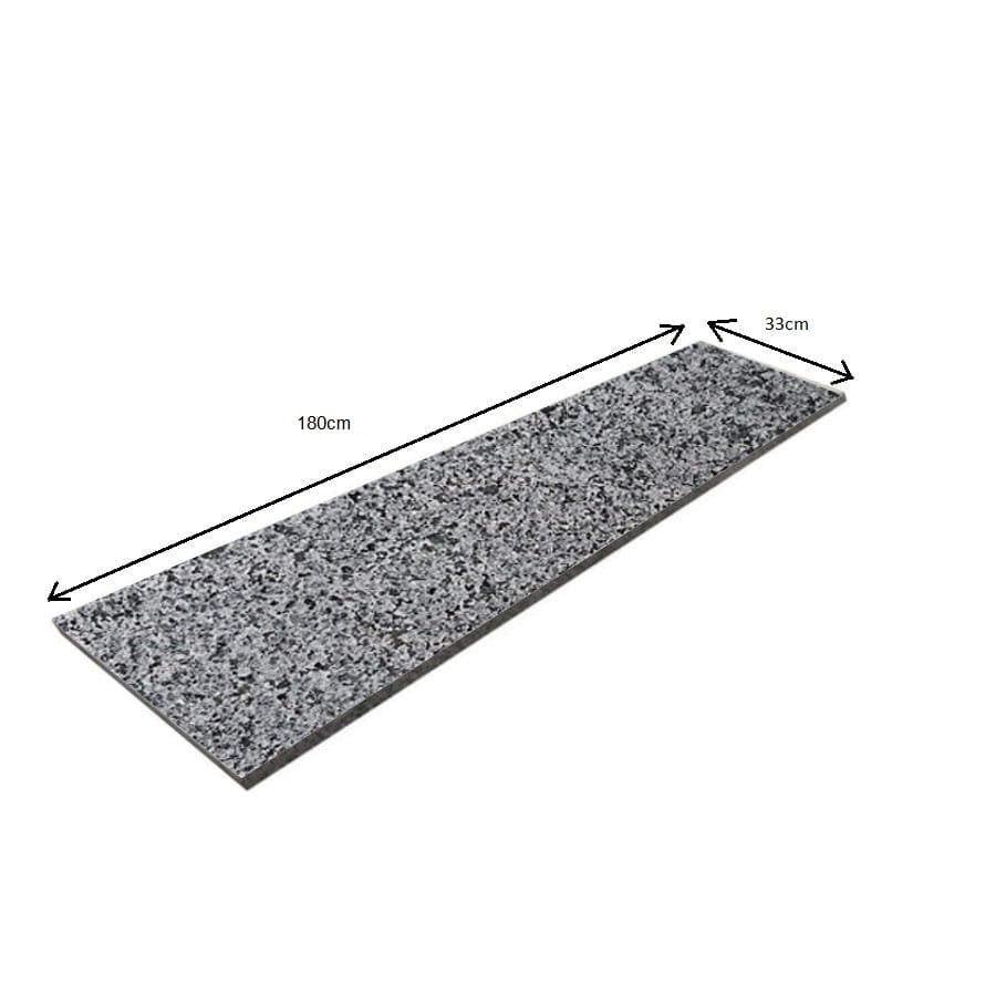 Stopnica granitowa Dark Grey New G654 płomieniowana 180x33x2