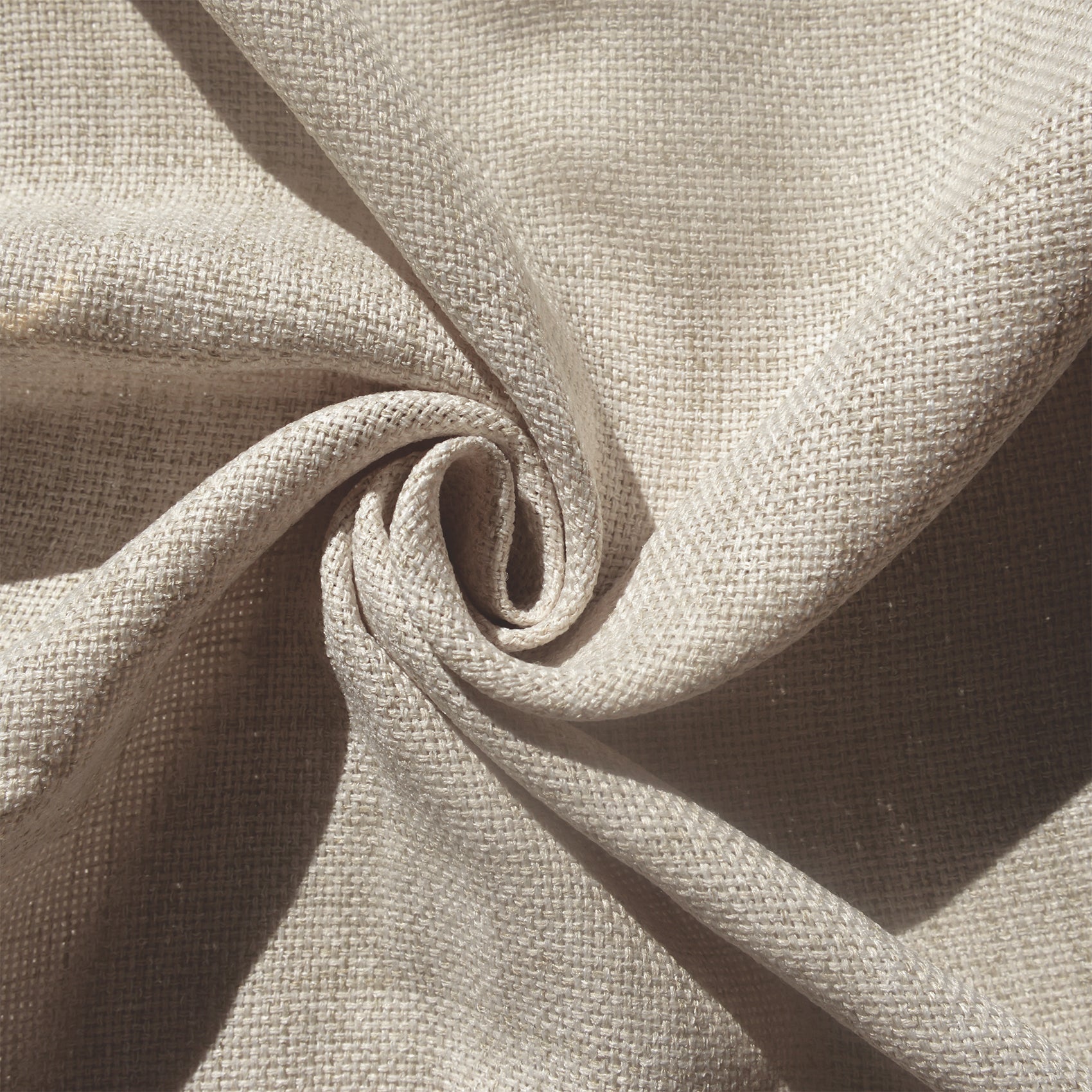 Rideau tamisant uni et chiné - Lin - 140x260 cm - Polyester - 2