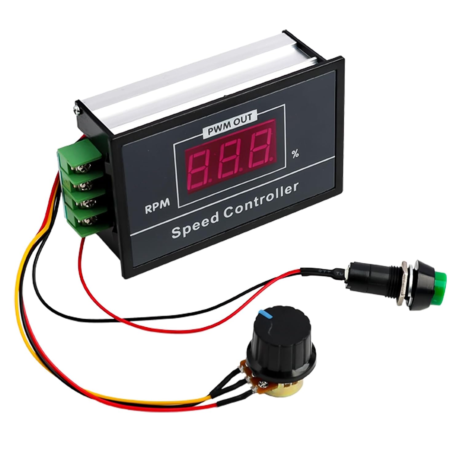 Contrôleur De Vitesse PWM Moteur DC 5-30V - Régulateur Réversible 6A 150W Avec Interrupteur Ajustable