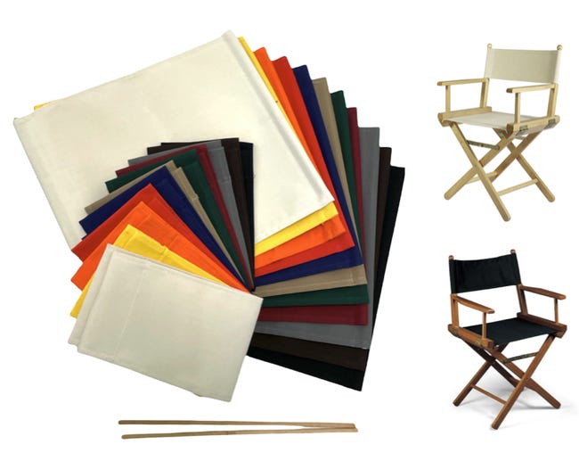 Per Sedie Ricambi Sedute Sedie Regista Set Tele Colorate Per Sedie