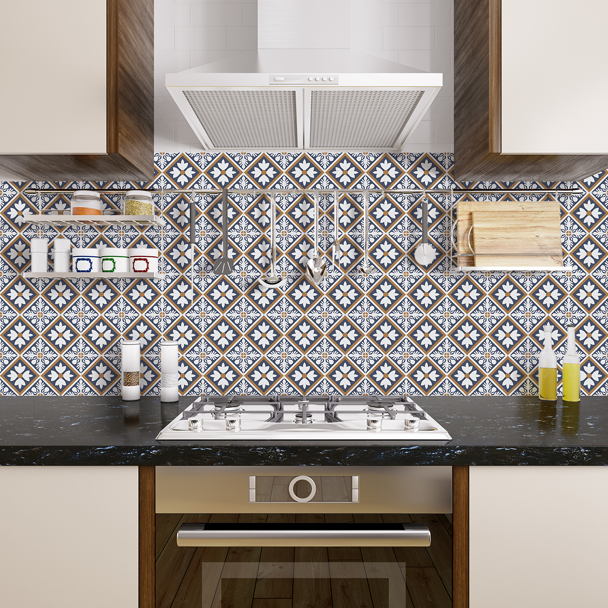 30 vinilo baldosas azulejos loana - adhesivo de pared - revestimiento sticker mural decorativo - 30stickers20x20cm