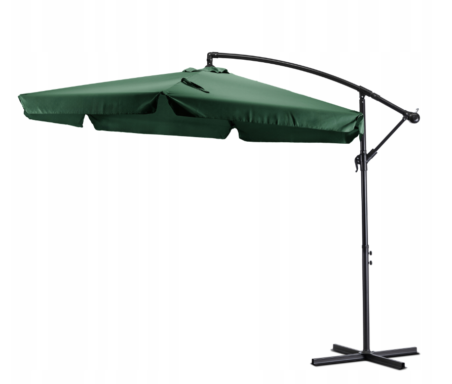 Parasol Ogrodowy Duży Składany na Taras Zielony + POKROWIEC AKRON 300cm