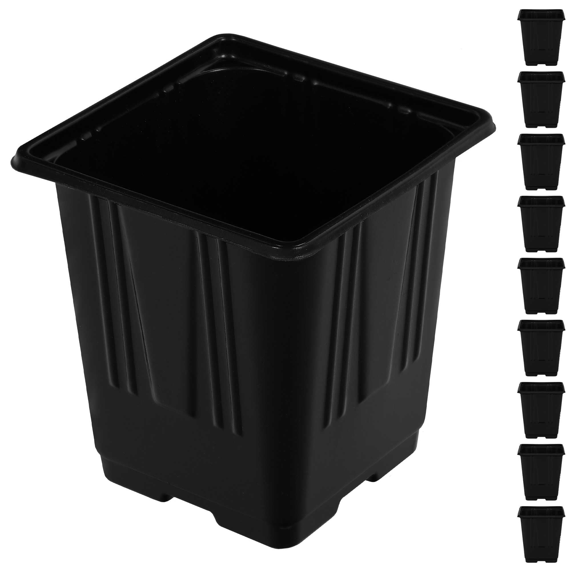 Doniczki rozsadowe kwadrat 9 cm zestaw 9 szt. - KOTARBAU