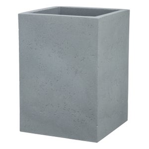 Scheurich Pot De Fleurs En Céramique Gris 23 Cm - Cache-Pot Géométrique Moderne