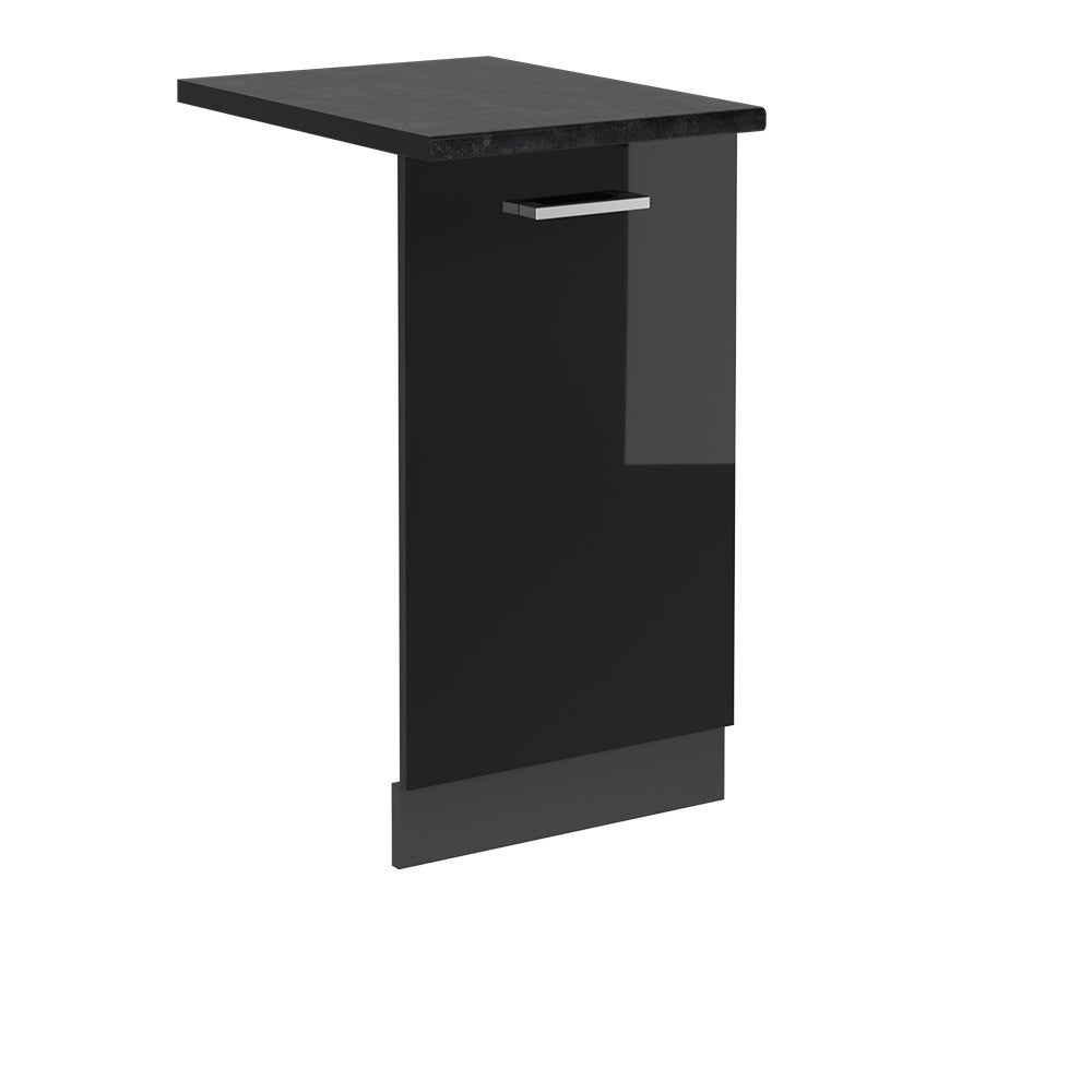 Vicco Panel przedni zmywarki R-Line, Czarny wysoki połysk, 45 cm , BP Antracyt