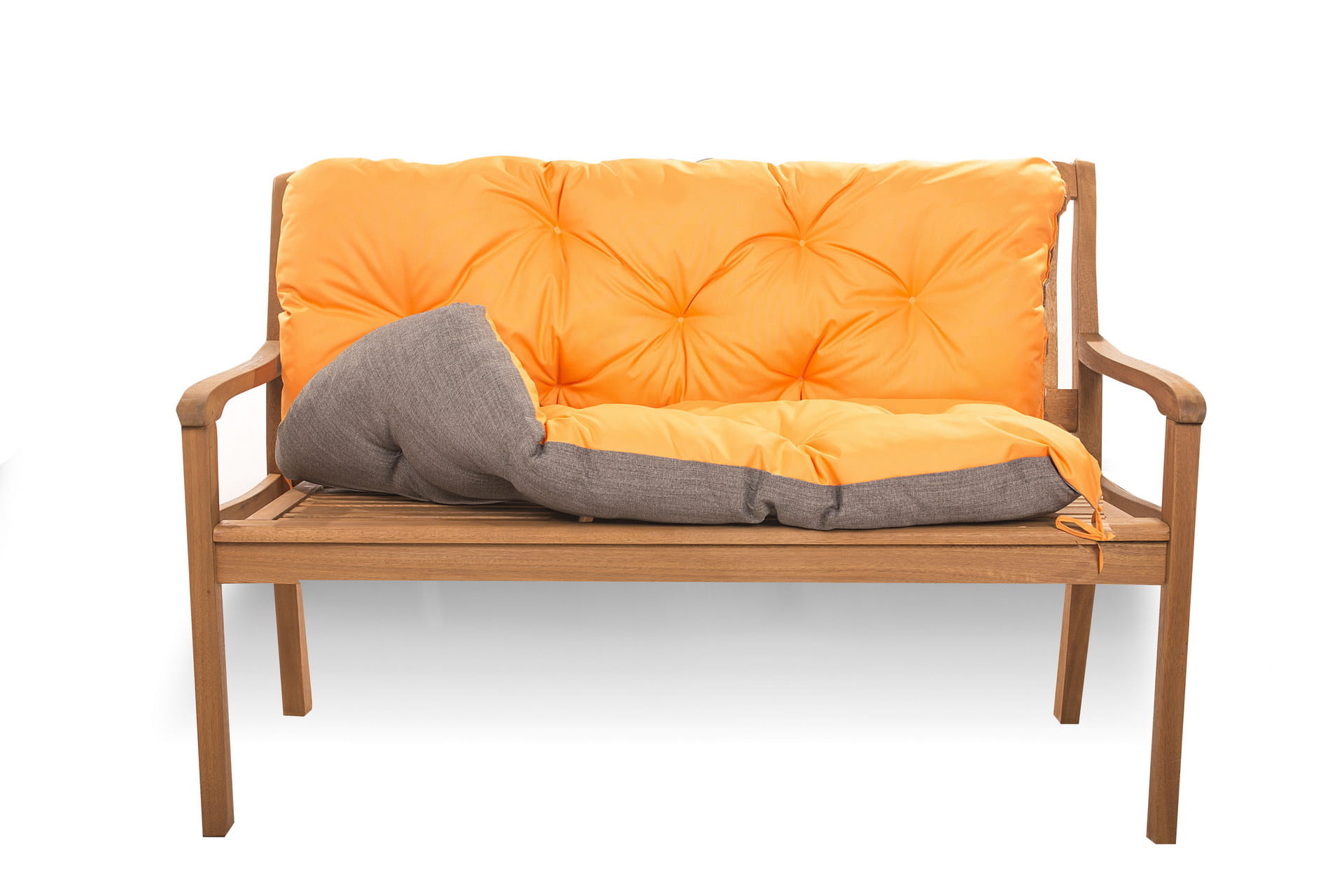 Coussin pour banc de jardin 150x50x40cm, coussin de jardin Orange, coussin de banc de jardin, coussin de balançoire, coussin de banc extérieur - 5