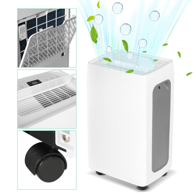 Osuszacz powietrza 20 m² -25 m², zbiornik 2 l, timer 24h, łazienka wewnętrzna 26 l/dzień