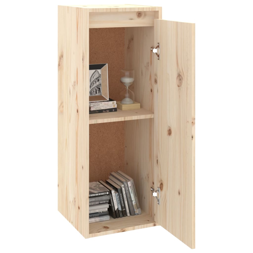 Maison Exclusive - Armario de pared 2 uds madera maciza de pino 30x30x80 cm - 4