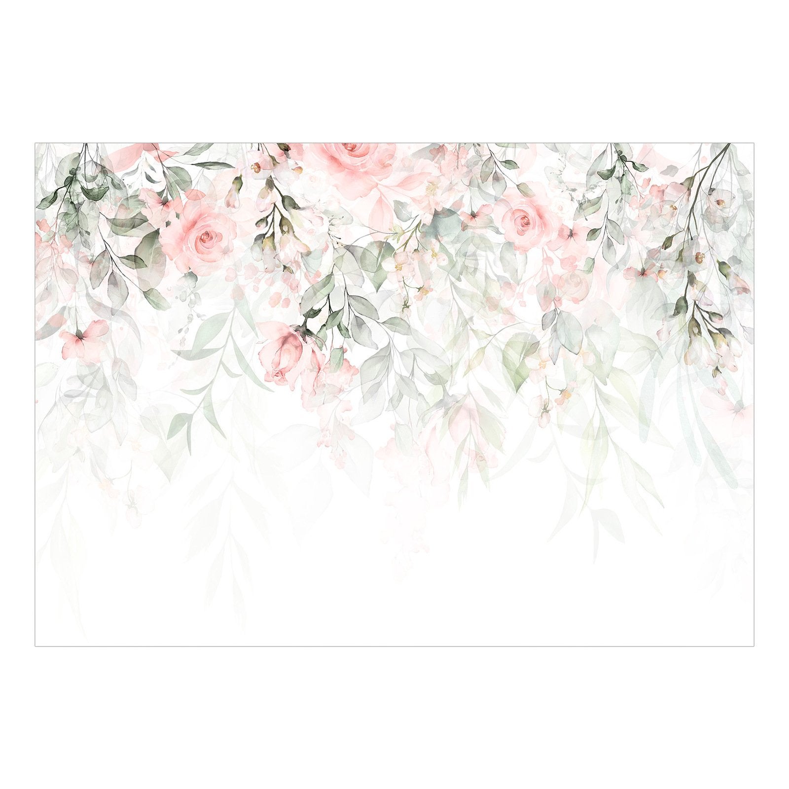 Papier peint Cascade de Roses Première Variante - 400 x 280 cm - 2