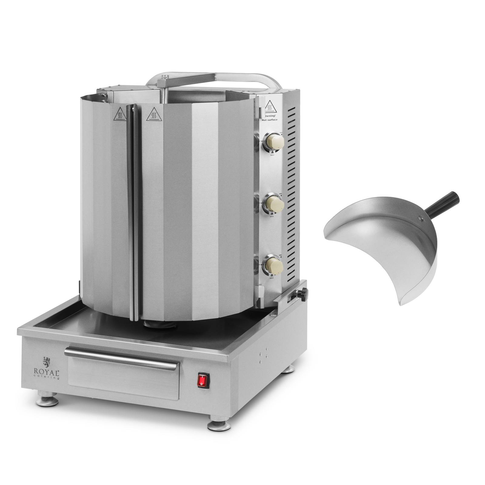 Set Da 3 Spiedini Per Kebab A 3 Vie In Acciaio Inox – 35,5 Cm, Con Guanti, Spazzola E Custodia, Per Barbecue E Griglia - 4