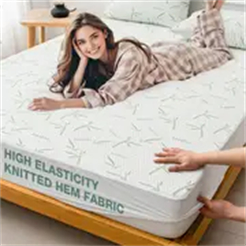Protège-matelas rafraîchissant, housse de matelas ajustée en fibre de bambou douce et respirante pour l'été, lavable en machine, 90 x 200 x 30 cm - 4
