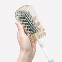 Égouttoir à Biberons Avec Brosses De Nettoyage - Kit De Voyage Portable - Pour Hygiène Et Séchage (Vert)