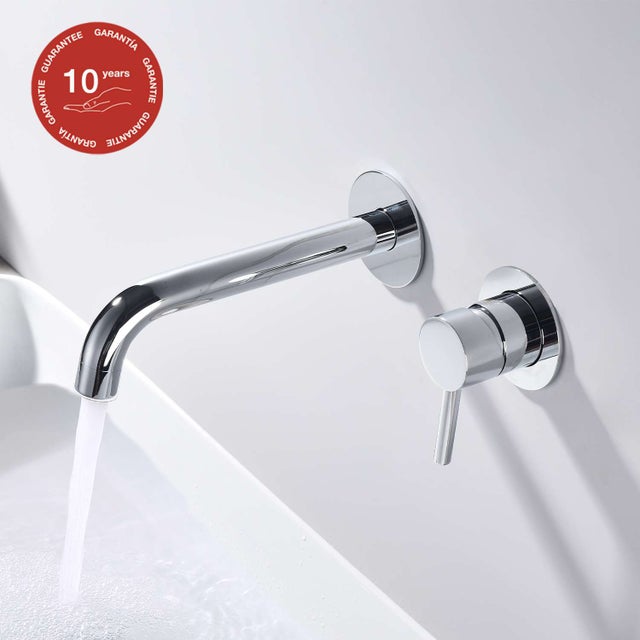 Mitigeur lavabo mural SKY BATH chromé Inox S304 série Cloud